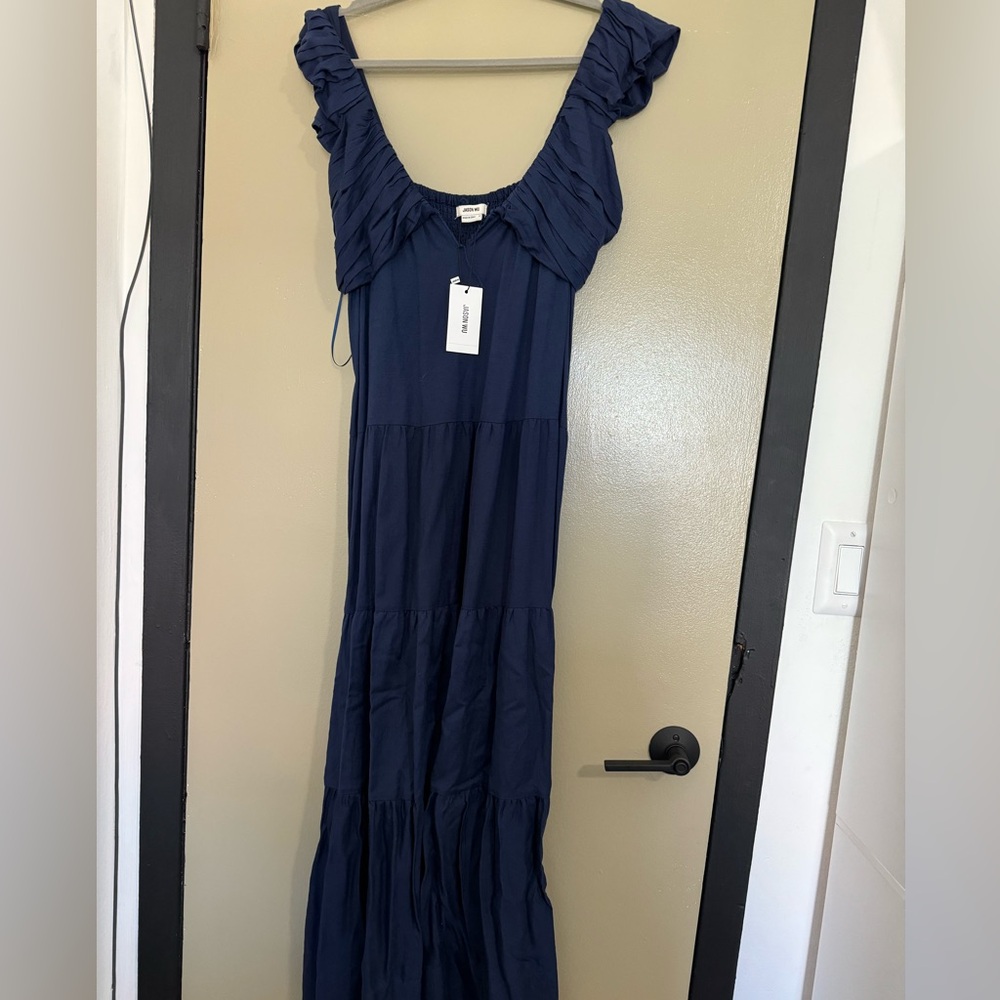 Jason Wu Navy maxi dress